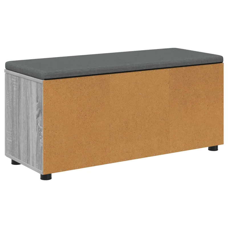 Koridoriaus suolas su pagalve Pilka Sonoma 100 x 38 x 46 cm
