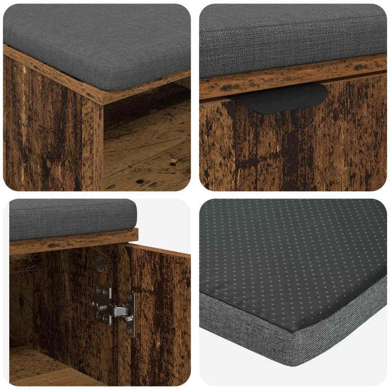 Koridoriaus suolas su pagalve Senas medis 80 x 38 x 46 cm