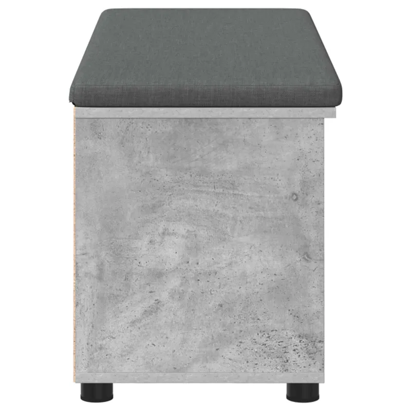 Koridoriaus suolas su pagalve Betono Pilka 100 x 38 x 46 cm