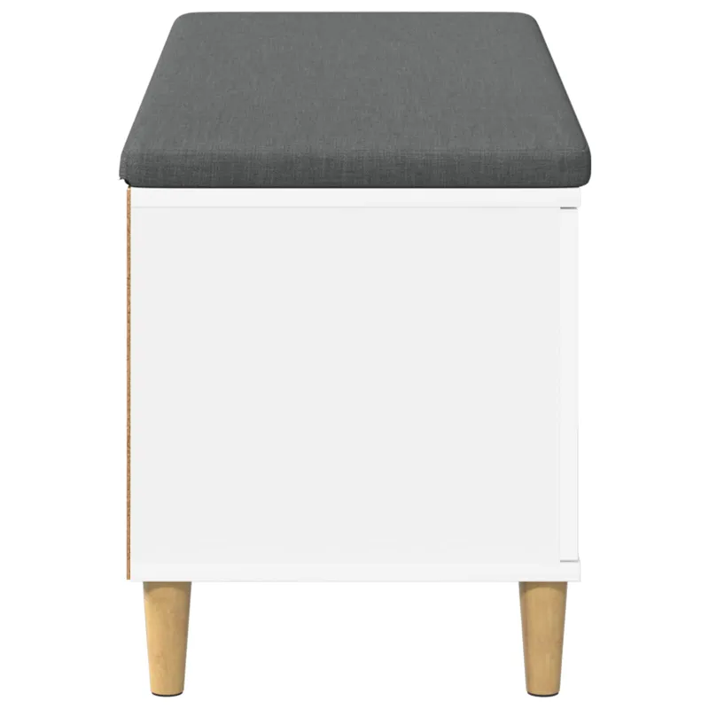 Koridoriaus suolas su pagalve Baltas 100 x 38 x 46 cm
