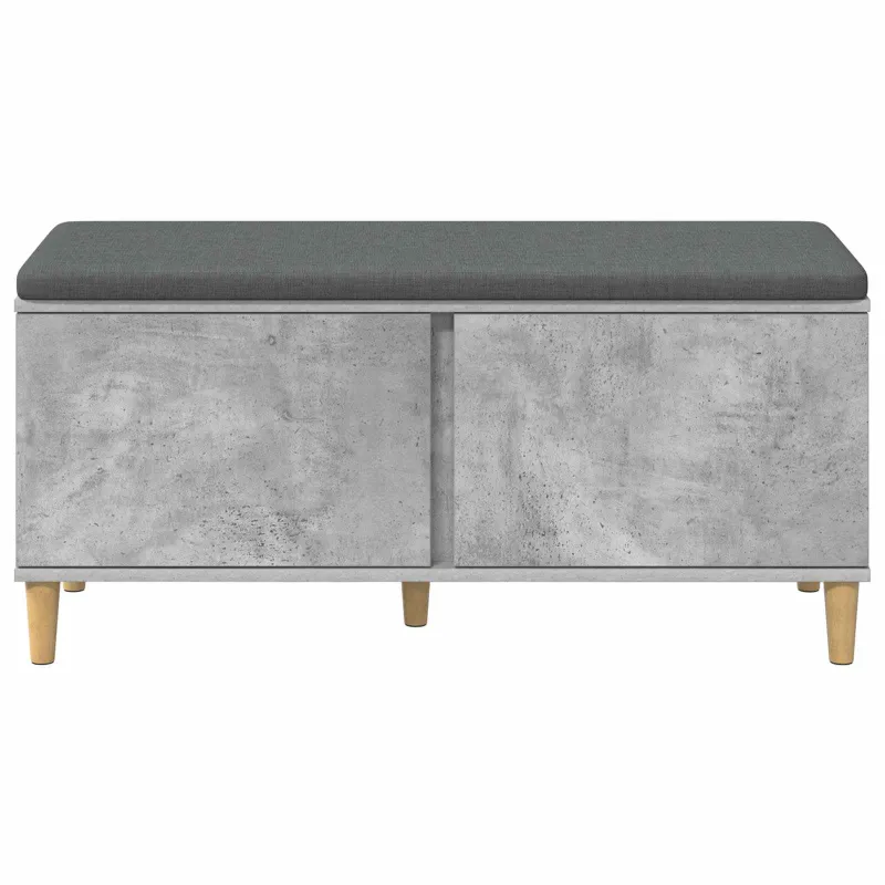 Koridoriaus suolas su pagalve Betono Pilka 100 x 38 x 46 cm