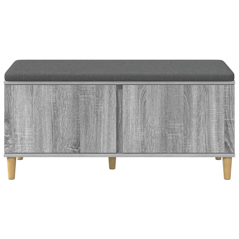 Koridoriaus suolas su pagalve Pilka Sonoma 100 x 38 x 46 cm