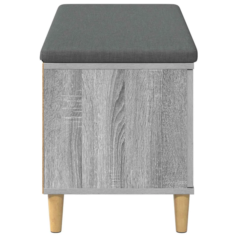 Koridoriaus suolas su pagalve Pilka Sonoma 100 x 38 x 46 cm