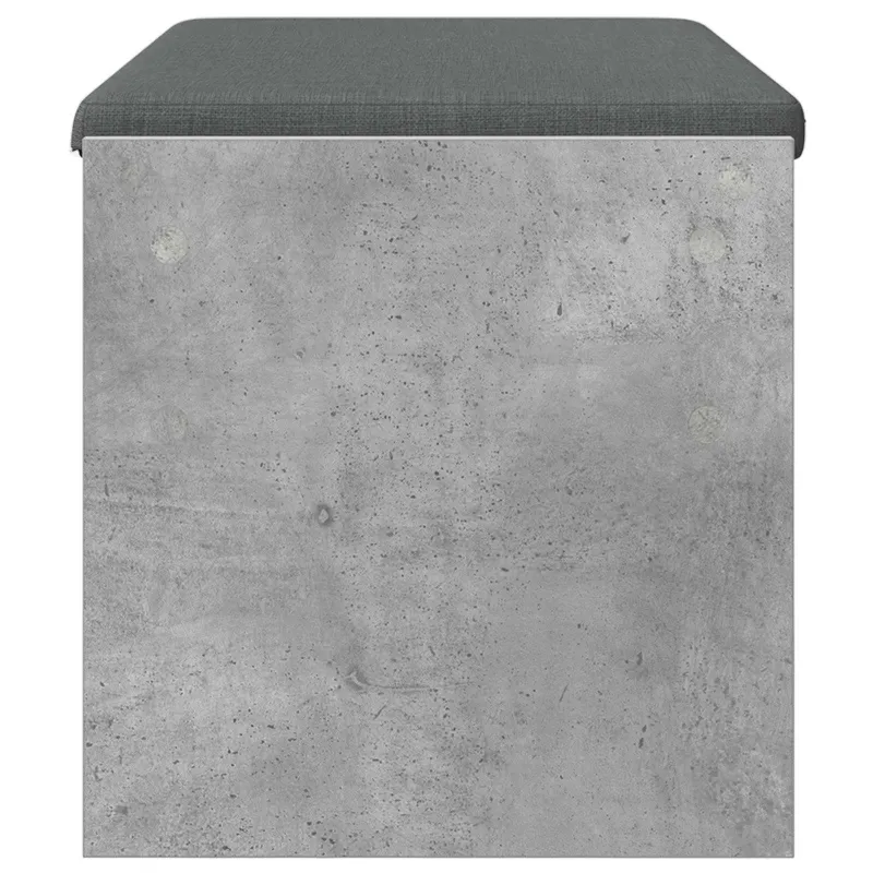 Koridoriaus suolas su pagalve Betono pilka 83 x 38 x 40 cm