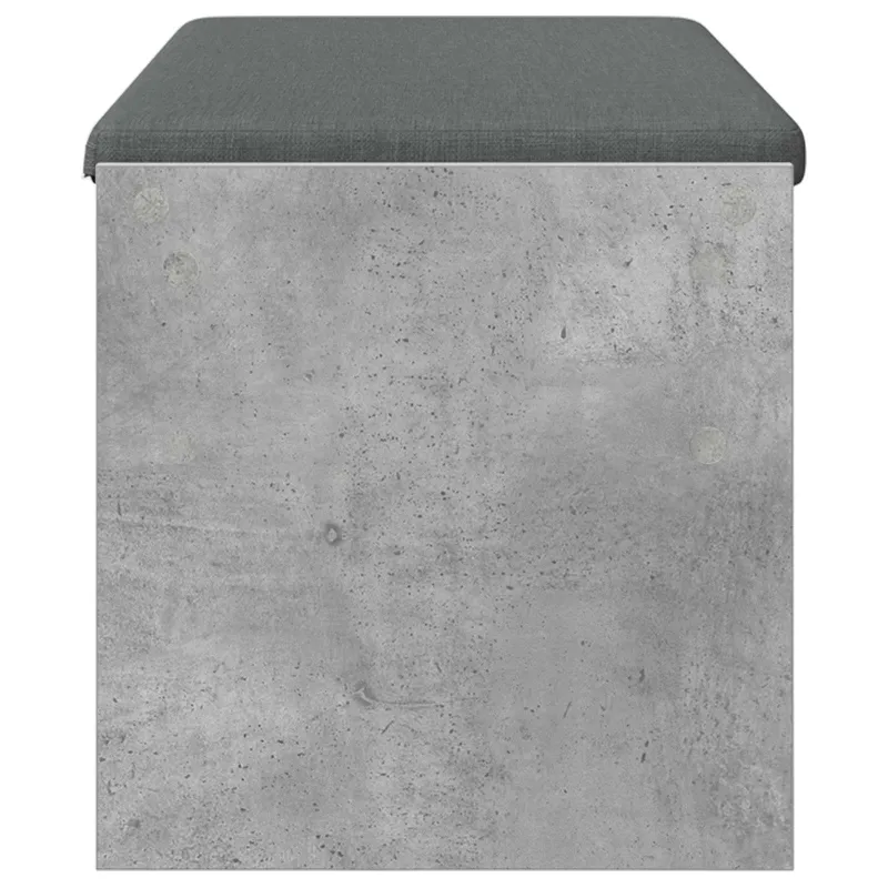 Koridoriaus suolas su pagalve Betono pilka 103 x 38 x 40 cm