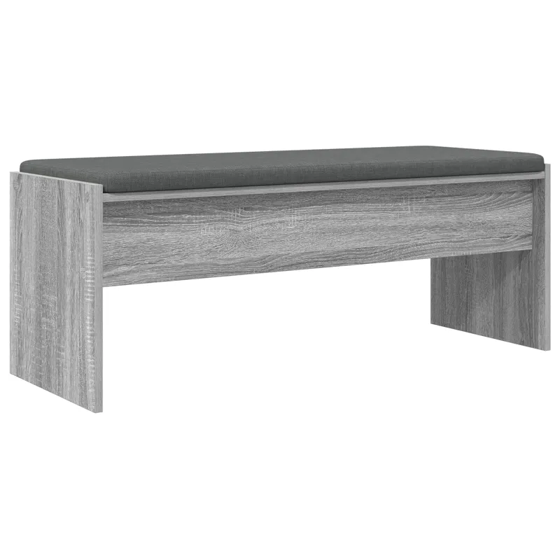 Koridoriaus suolas su pagalve Pilkas Sonoma 103 x 38 x 40 cm