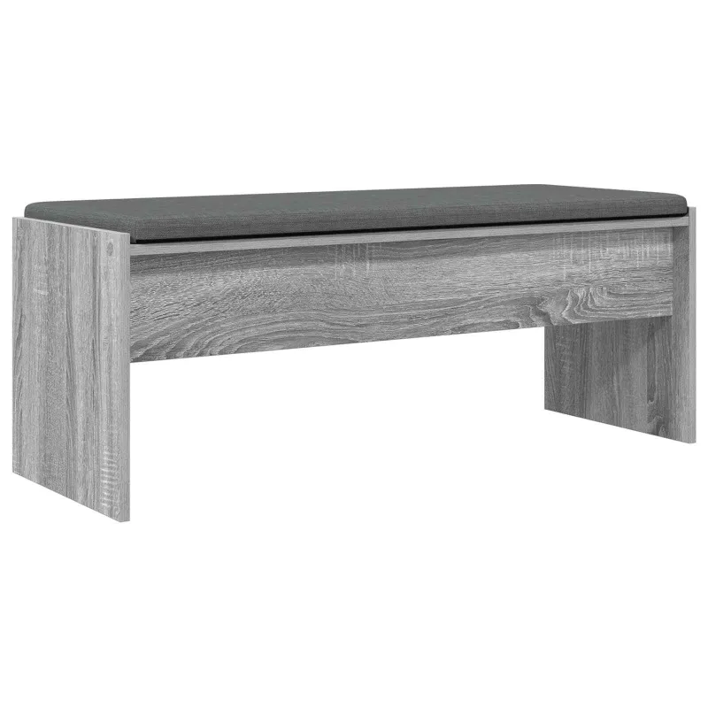 Koridoriaus suolas su pagalve Pilkas Sonoma 103 x 38 x 40 cm