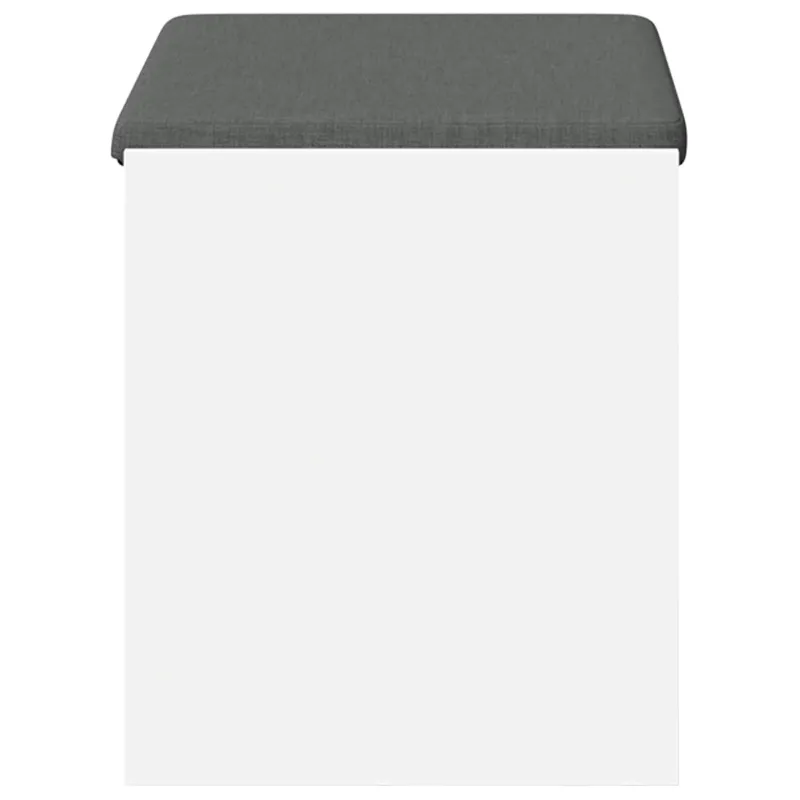 Koridoriaus suolas su pagalve su lentyna Baltas 63 x 38 x 45 cm
