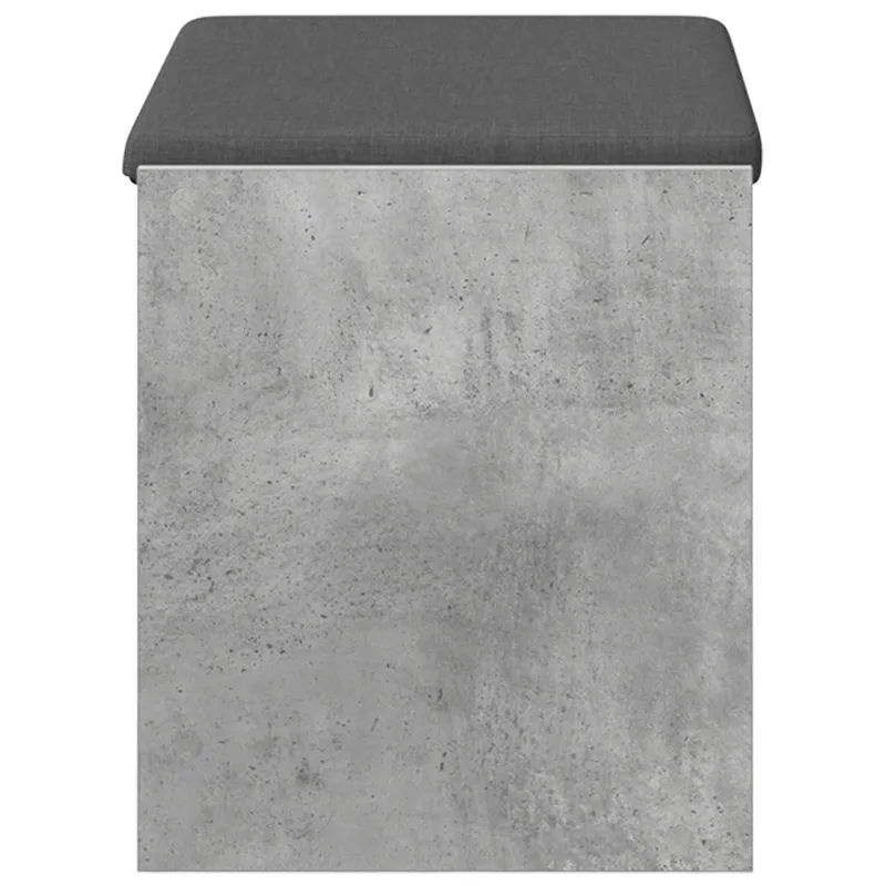 Koridoriaus suolas su pagalve Betono Pilka 63 x 38 x 45 cm