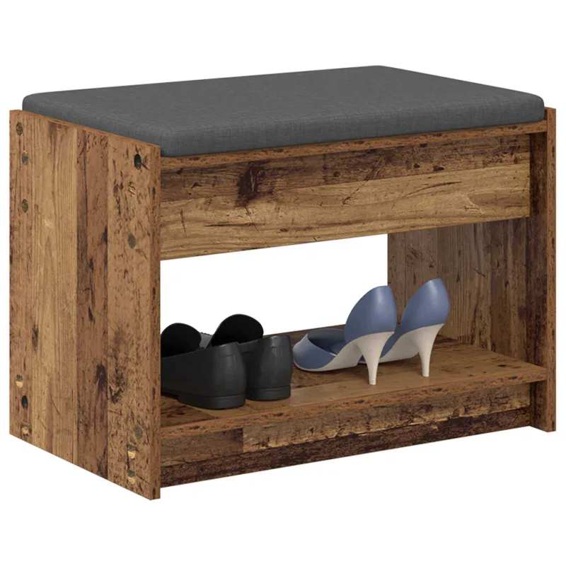 Koridoriaus suolas su pagalve Senas medis 63 x 38 x 45 cm