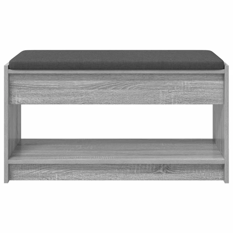 Koridoriaus suolas su pagalve Pilka Sonoma 83 x 38 x 45 cm
