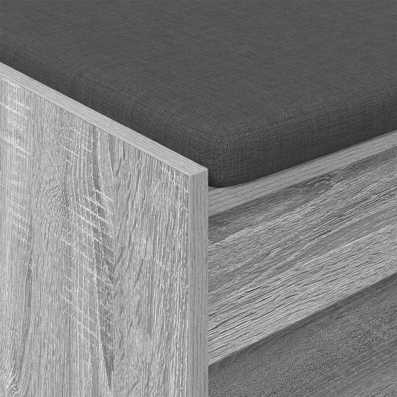 Koridoriaus suolas su pagalve Pilka Sonoma 83 x 38 x 45 cm