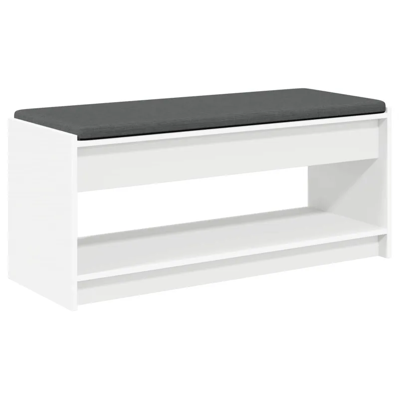 Koridoriaus suolas su pagalve Baltas 103 x 38 x 45 cm