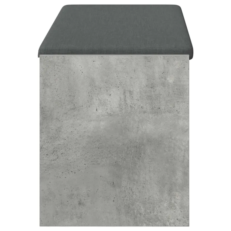 Koridoriaus suolas su pagalve Betono Pilka 103 x 38 x 45 cm