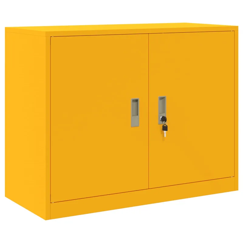 Oppbevaringsskap Garučių geltona 90 x 40 x 70 cm Plienas