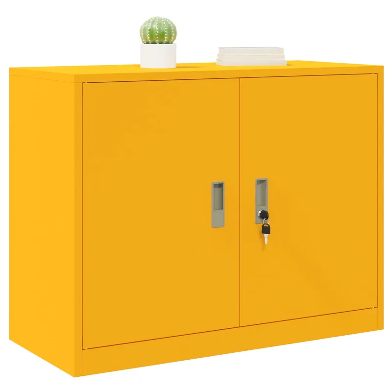 Oppbevaringsskap Garučių geltona 90 x 40 x 70 cm Plienas
