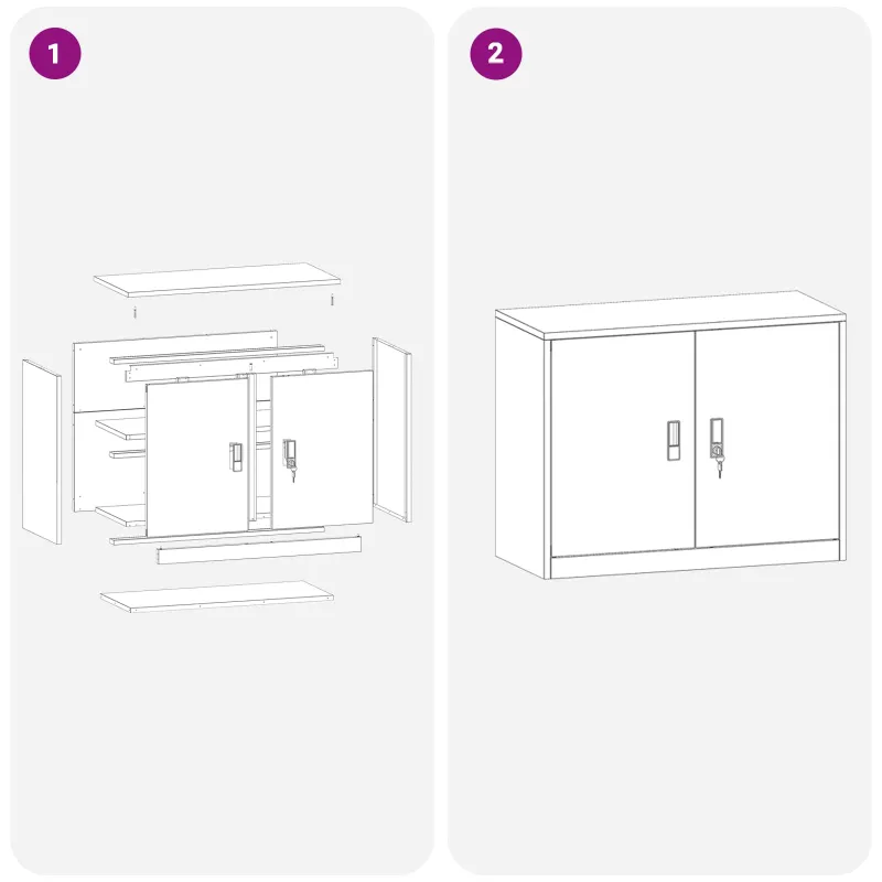 Oppbevaringsskap Baltas 90 x 40 x 70 cm Plienas