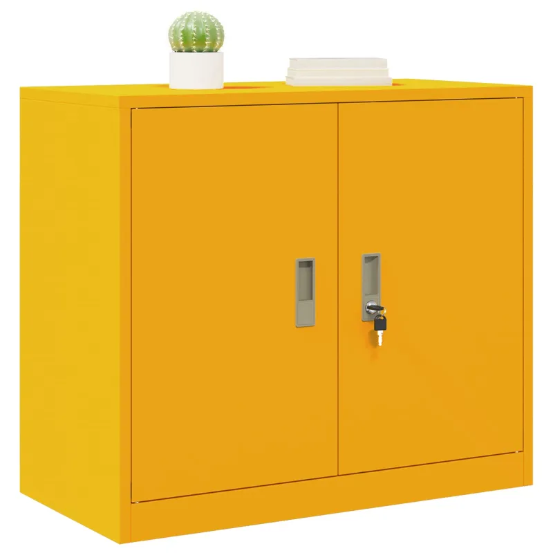 Oppbevaringsskap Garučių geltona 80 x 40 x 70 cm Plienas