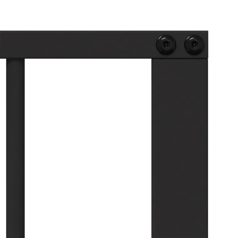 Šunų vartai 6 pcs Juodas 100 x 80 cm Cinkuota plienas