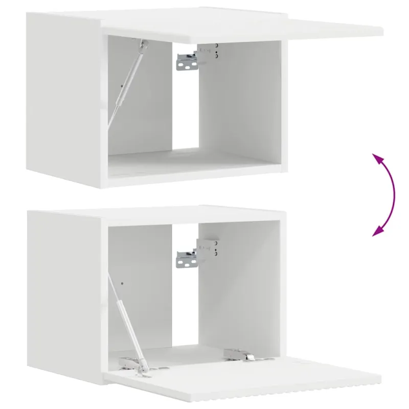 TV sieninė spintelė Balta 39 x 31 x 29,5 cm Apdirbta mediena