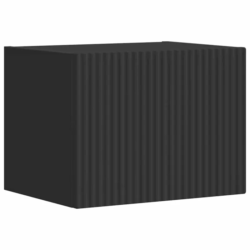 TV sieninė spintelė Juoda 39 x 31 x 29,5 cm Apdirbta mediena