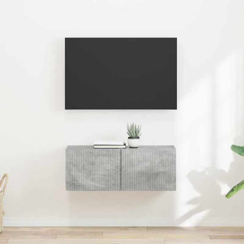TV sieninė spintelė 2 pcs Betoninė 39 x 31 x 29,5 cm