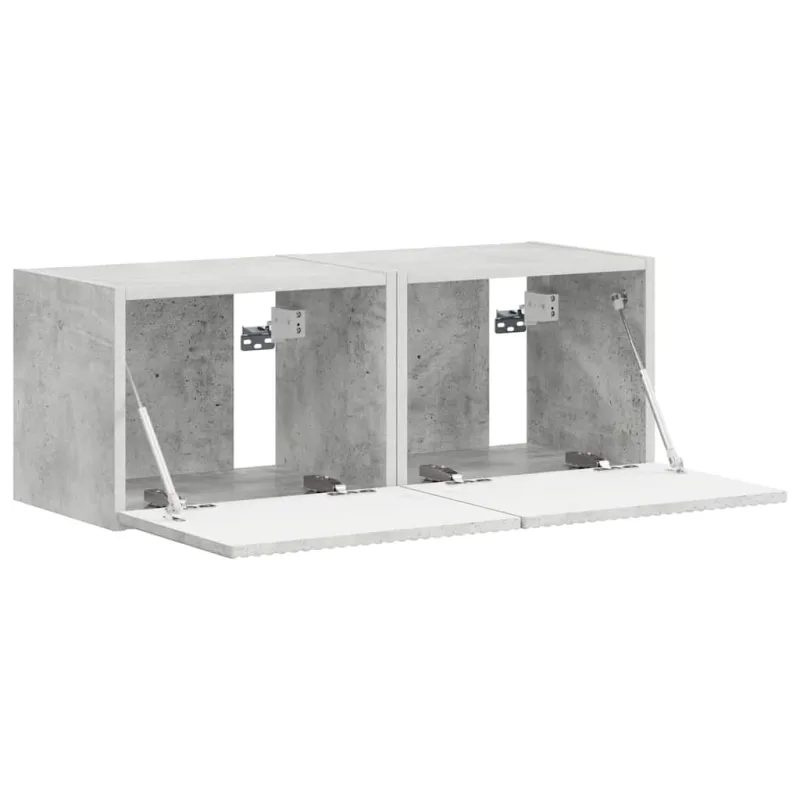 TV sieninė spintelė 2 pcs Betoninė 39 x 31 x 29,5 cm
