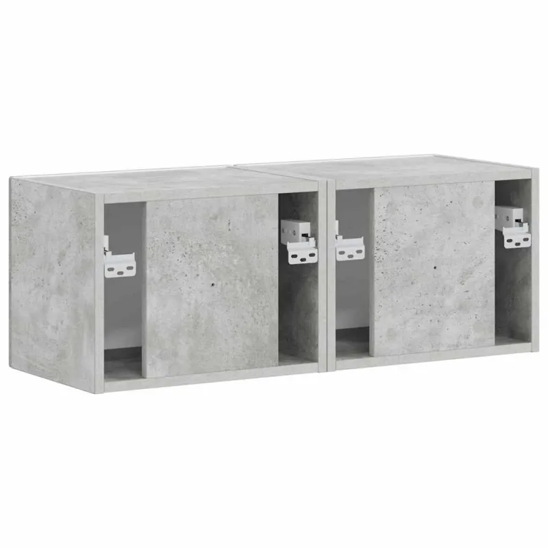 TV sieninė spintelė 2 pcs Betoninė 39 x 31 x 29,5 cm