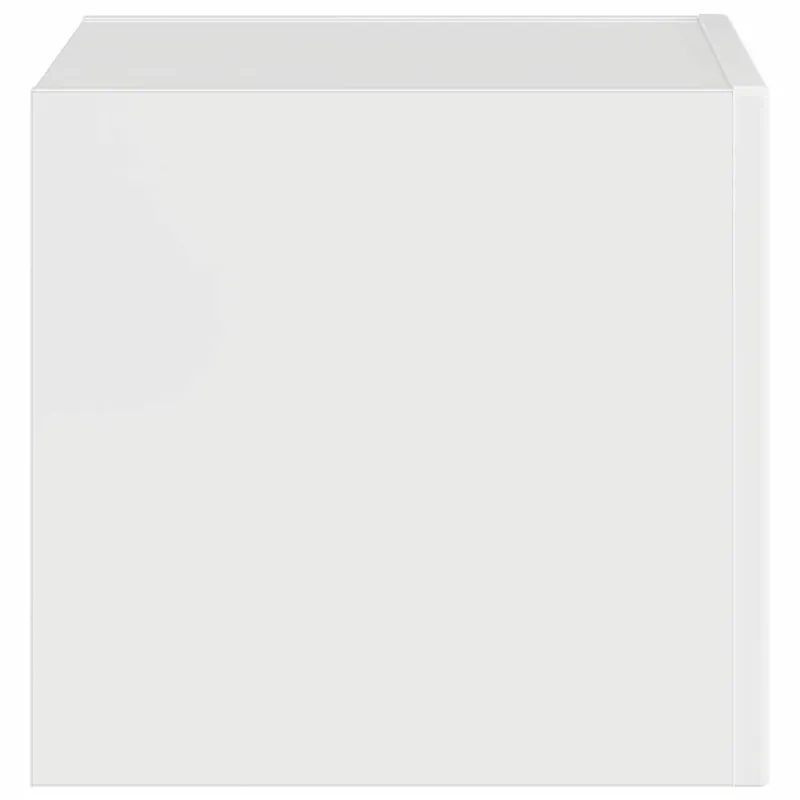 TV sieninė spintelė Blizgus baltas 39 x 31 x 29,5 cm