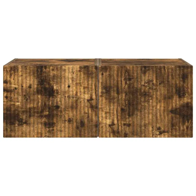 TV sieninė spintelė 2 pcs Rūkyta ąžuolas 39 x 31 x 29,5 cm