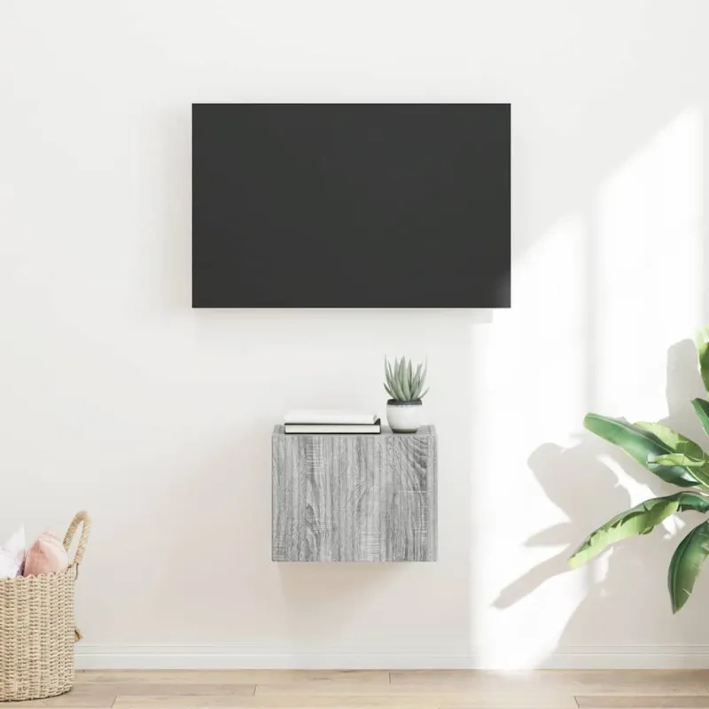 TV sieninė spintelė Pilkas Sonoma 39 x 31 x 29,5 cm