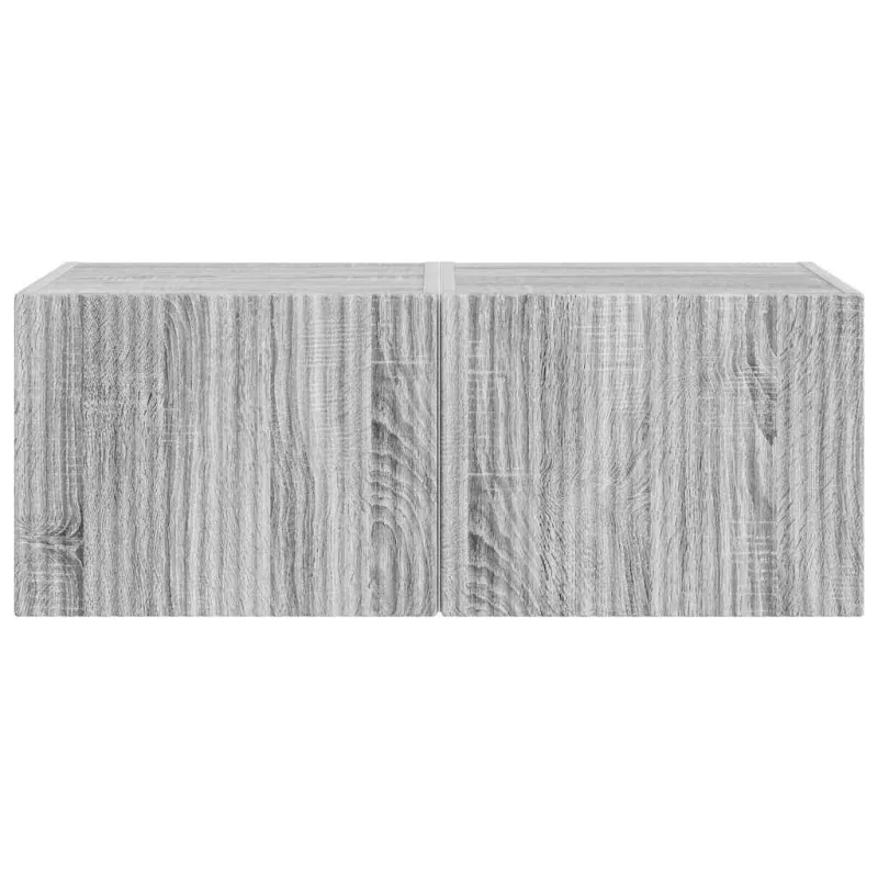 TV sieninė spintelė 2 pcs Pilkas Sonoma 39 x 31 x 29,5 cm