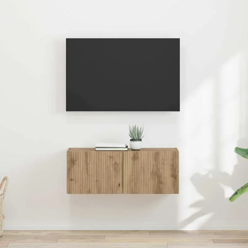 TV sieninė spintelė 2 pcs Meistrų ąžuolas 39 x 31 x 29,5 cm