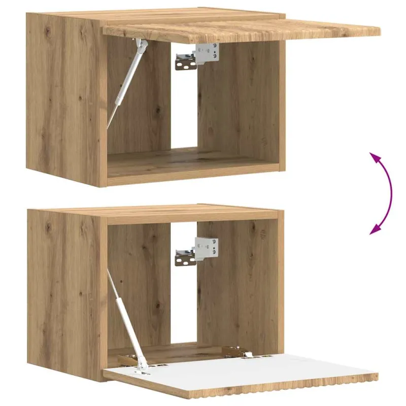 TV sieninė spintelė 2 pcs Meistrų ąžuolas 39 x 31 x 29,5 cm