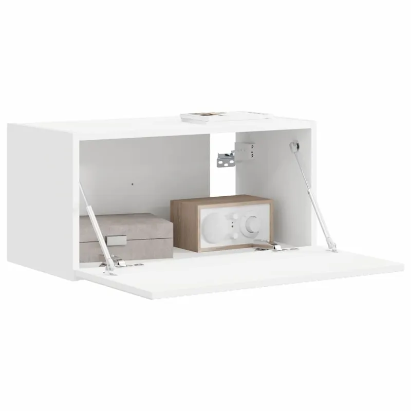 TV sieninė spintelė Balta 60 x 31 x 29,5 cm Apdirbta mediena