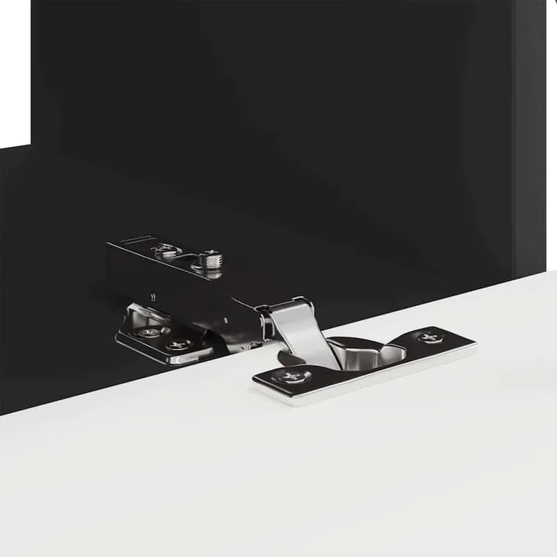 TV sieninė spintelė 2 pcs Juoda 60 x 31 x 29,5 cm