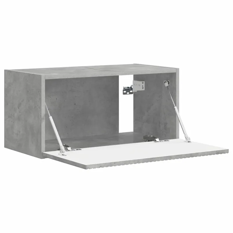 TV sieninė spintelė Betoninė 60 x 31 x 29,5 cm Apdirbta mediena