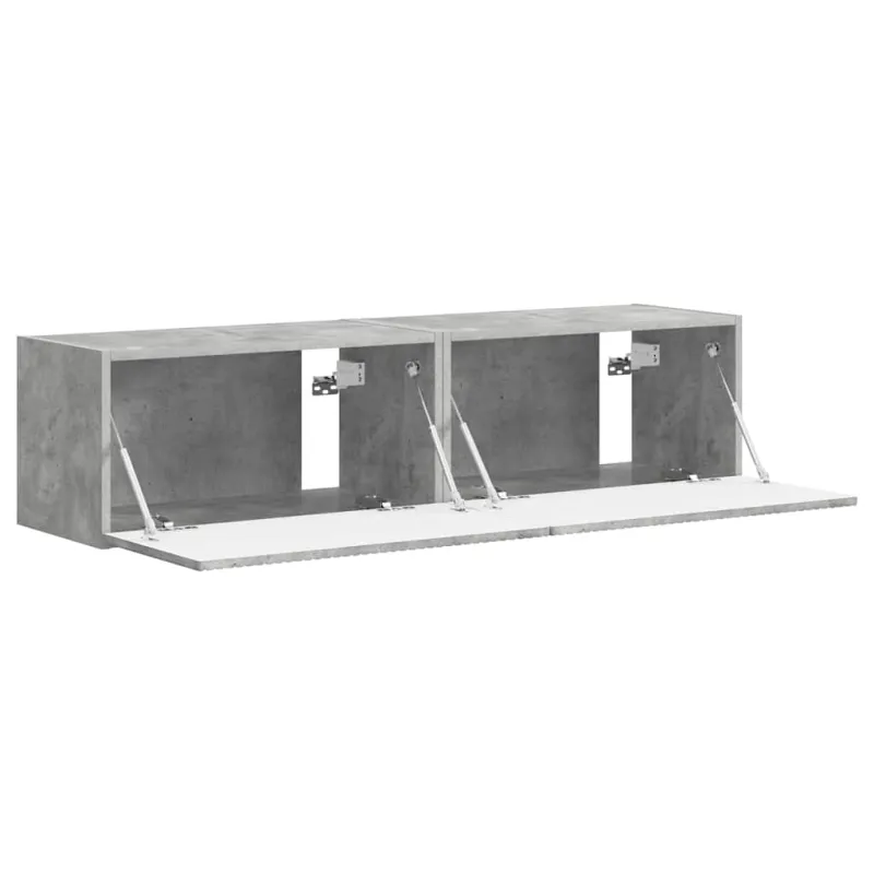TV sieninė spintelė 2 pcs Betoninė 60 x 31 x 29,5 cm