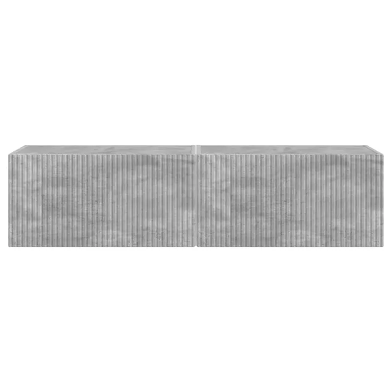 TV sieninė spintelė 2 pcs Betoninė 60 x 31 x 29,5 cm