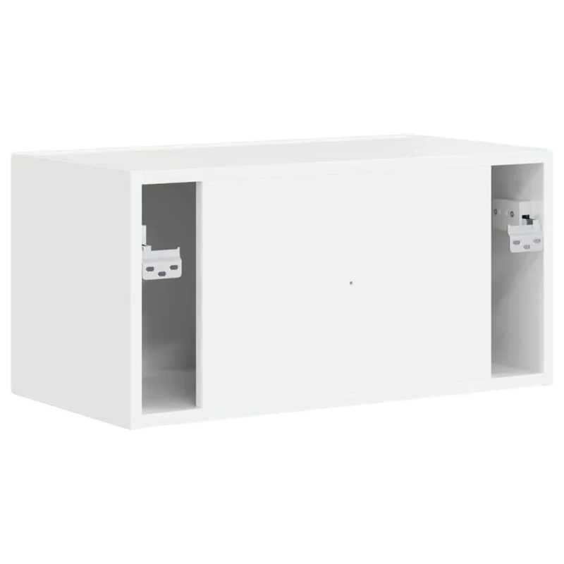 TV sieninė spintelė Blizgus baltas 60 x 31 x 29,5 cm