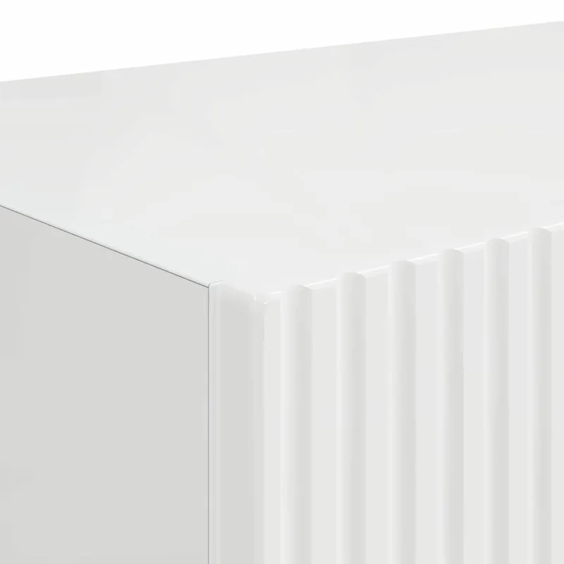 TV sieninė spintelė 2 pcs Blizgus baltas 60 x 31 x 29,5 cm
