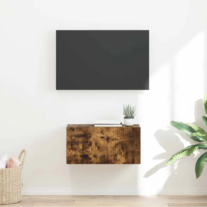 TV sieninė spintelė Rūkyta ąžuolas 60 x 31 x 29,5 cm