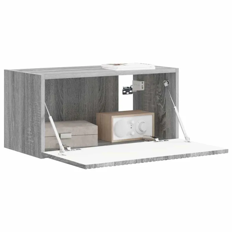 TV sieninė spintelė Pilkas Sonoma 60 x 31 x 29,5 cm