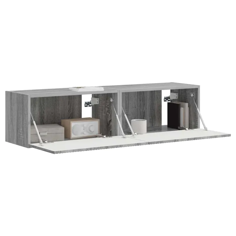 TV sieninė spintelė 2 pcs Pilkas Sonoma 60 x 31 x 29,5 cm