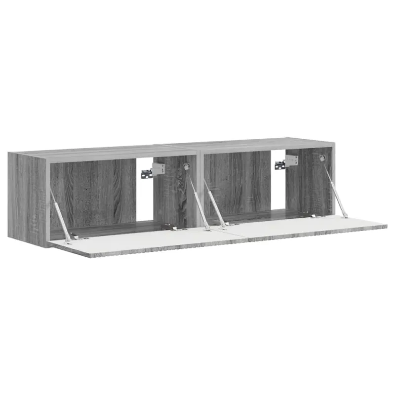 TV sieninė spintelė 2 pcs Pilkas Sonoma 60 x 31 x 29,5 cm