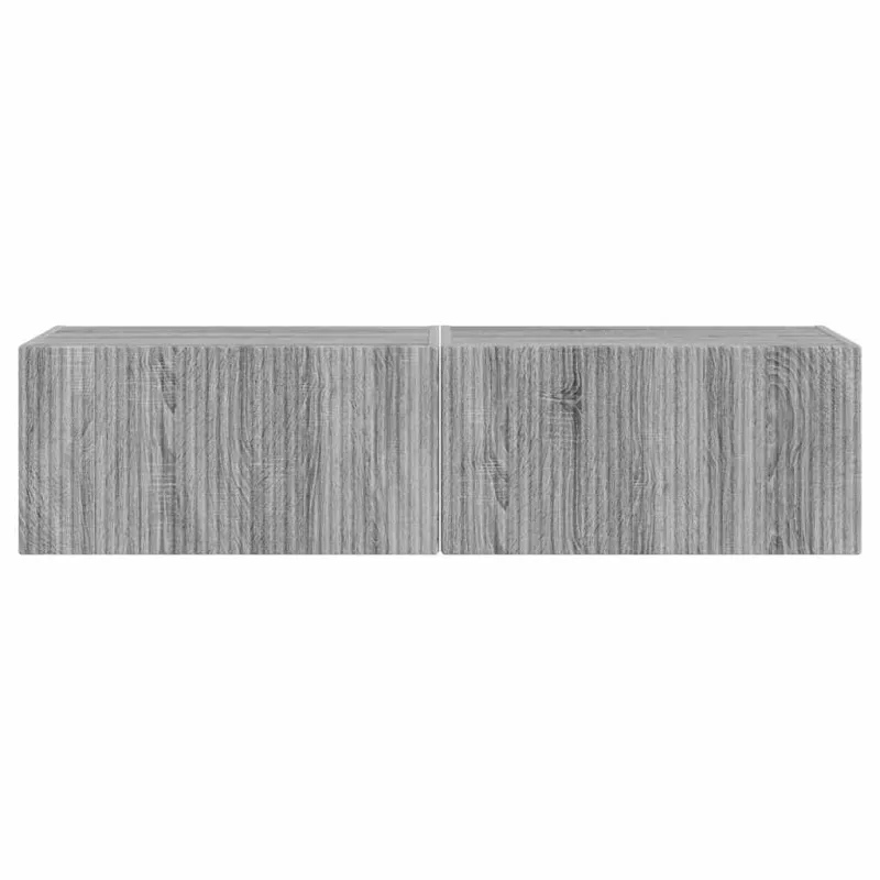TV sieninė spintelė 2 pcs Pilkas Sonoma 60 x 31 x 29,5 cm