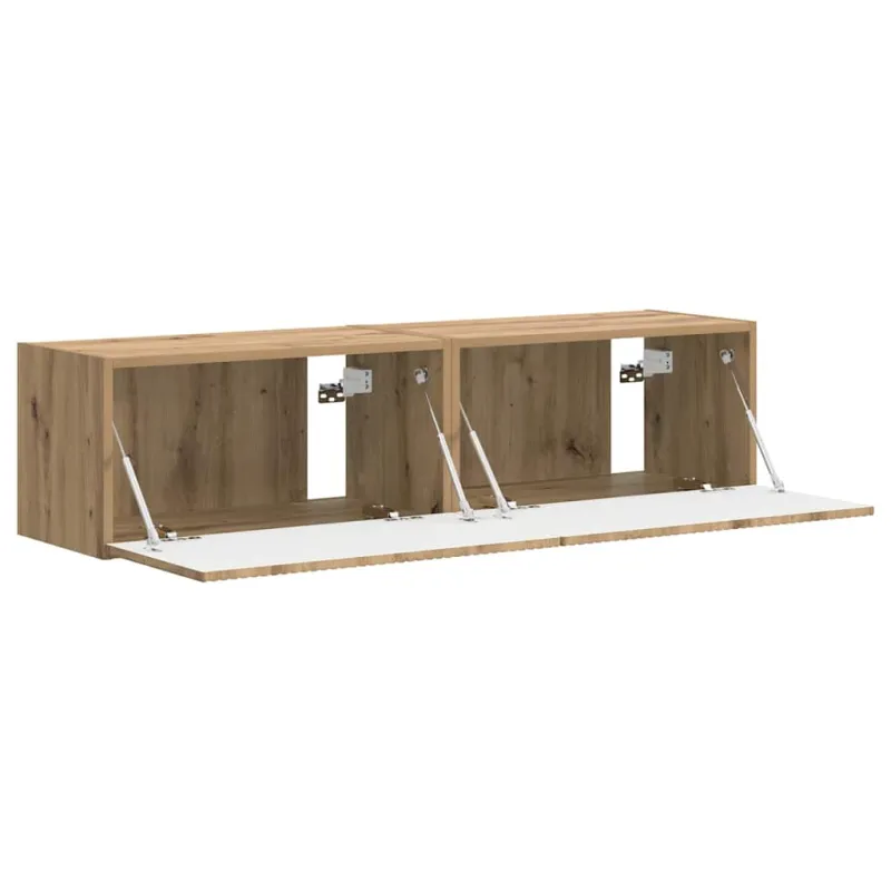 TV sieninė spintelė 2 pcs Meistrų ąžuolas 60 x 31 x 29,5 cm