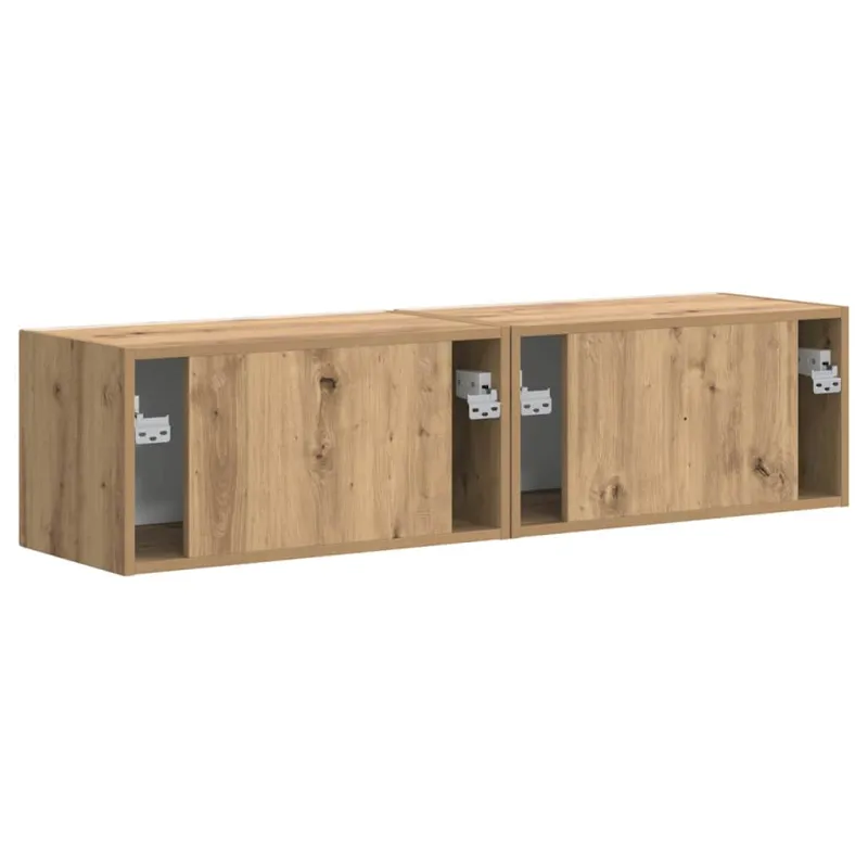 TV sieninė spintelė 2 pcs Meistrų ąžuolas 60 x 31 x 29,5 cm