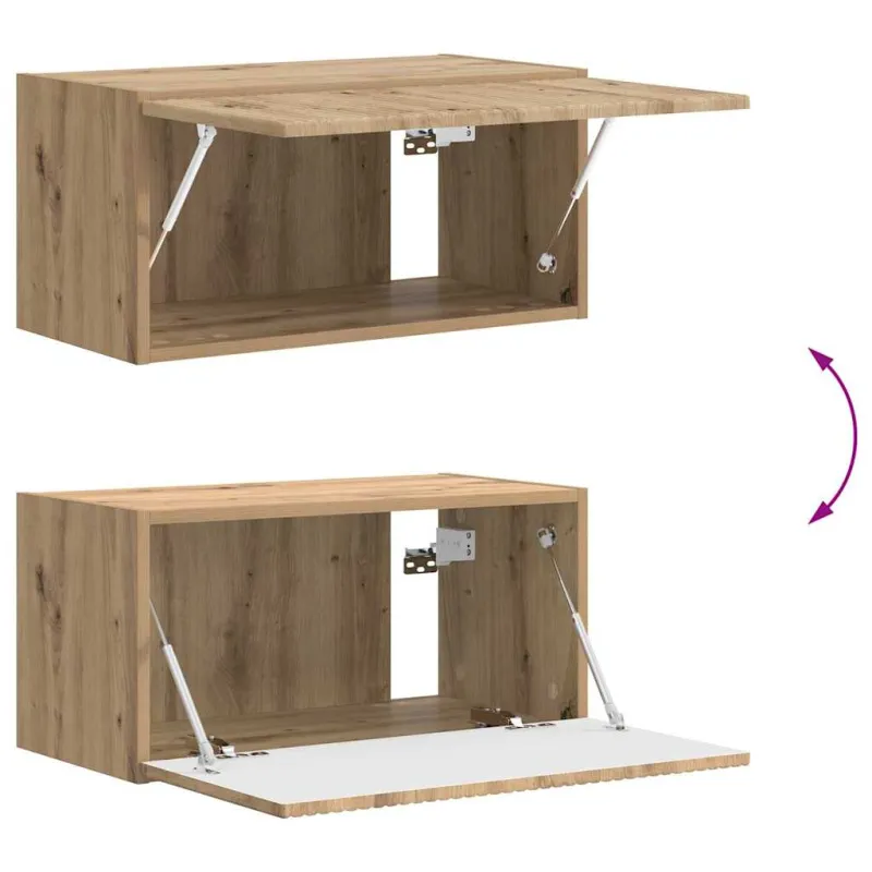 TV sieninė spintelė 2 pcs Meistrų ąžuolas 60 x 31 x 29,5 cm