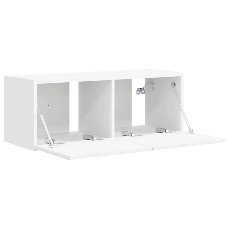 TV sieninė spintelė Balta 78,5 x 31 x 29,5 cm Apdirbta mediena